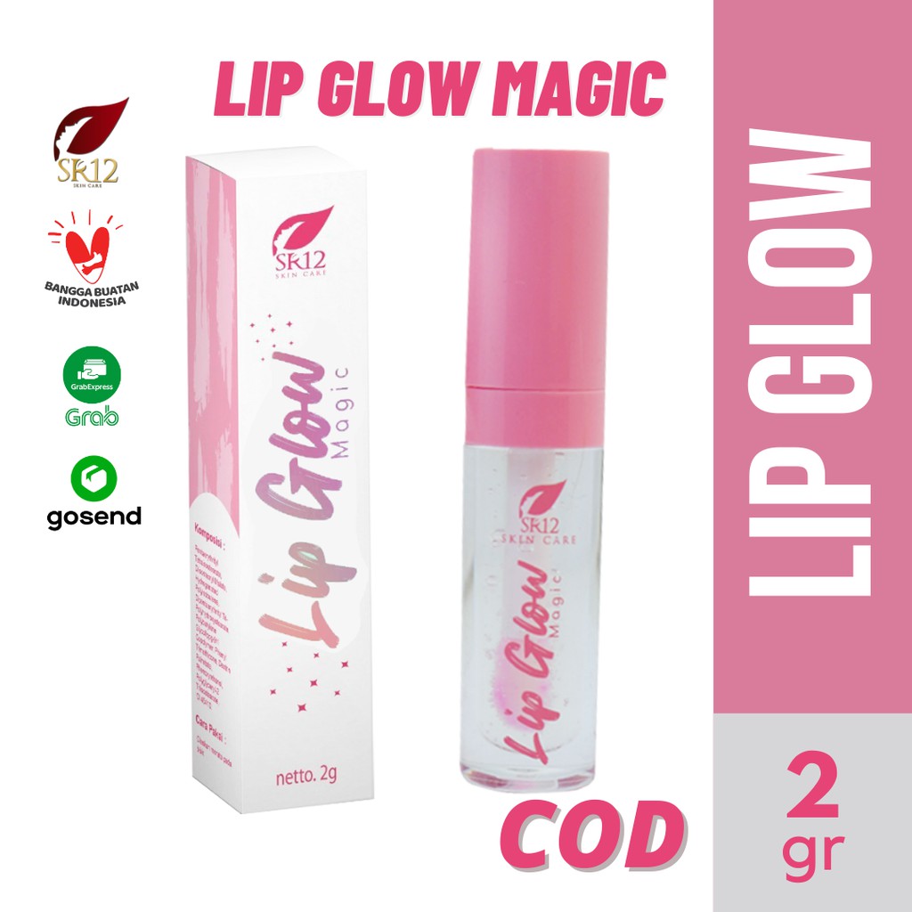 Lip Glow Magic SR12 LIPGLOW Melembabkan Memberikan Warna pada Bibir dan Efek Glossy BPOM Halal