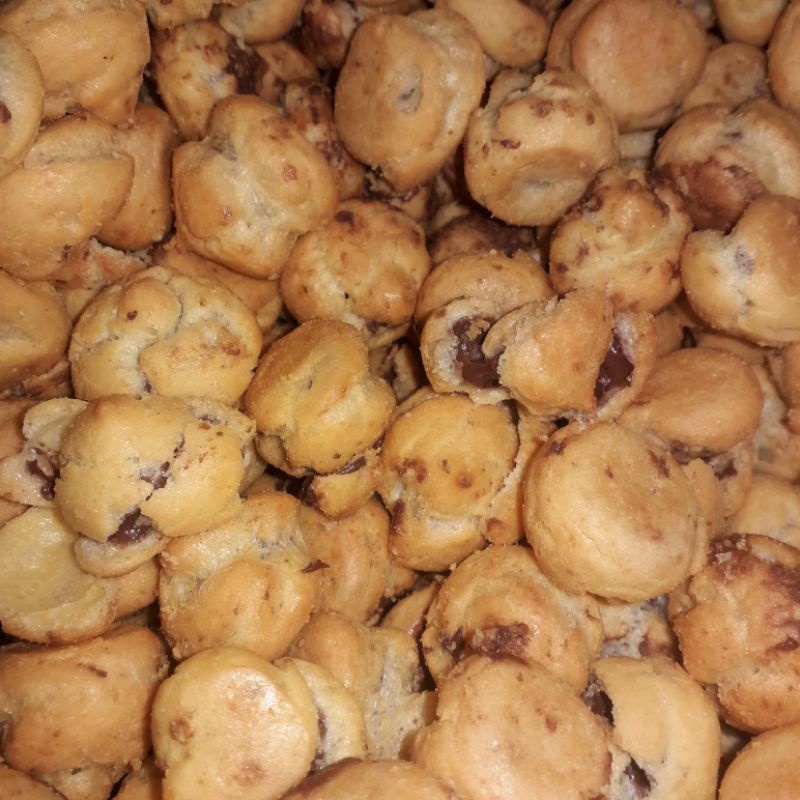 kue soes mini cokelat lumer 250grm