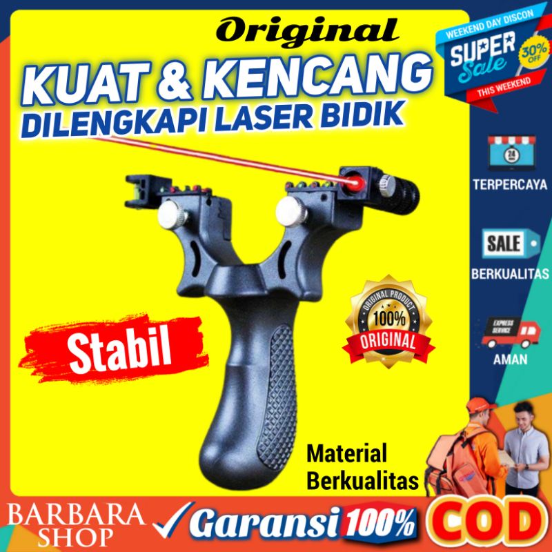 Ketapel Slingshot Laser Ketapel Ikan Burung Ketapel Berburu Outdoor Tactical Sight &amp; Rubber Band Big Power