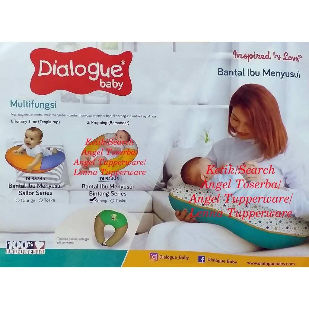 Dialogue Bantal Menyusui Polka Series Nursing Pillow Bantal