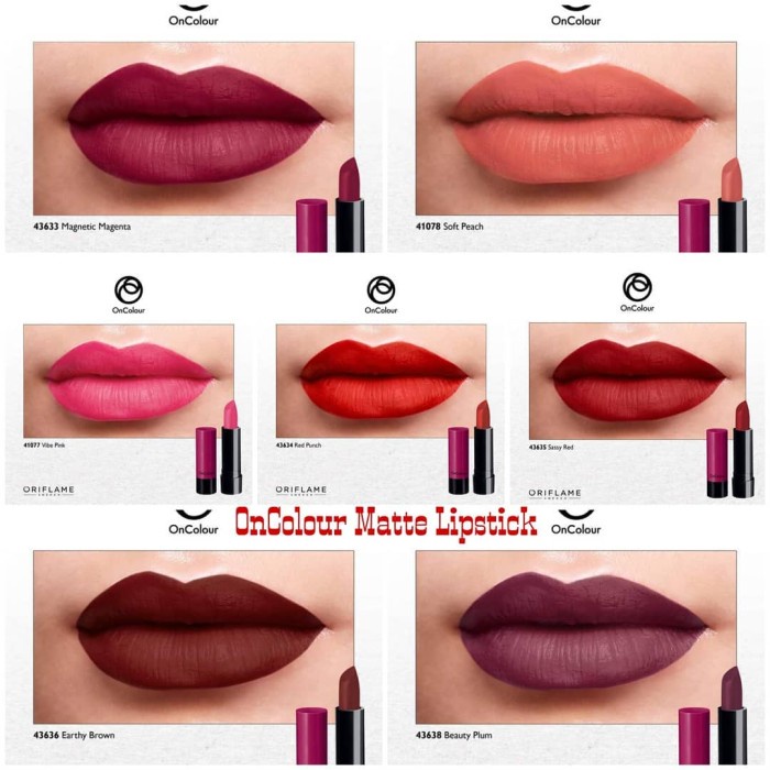 BUCIN VVIP Top Diskon Oncolour Matte Lipstick - Lipstik Matte mini - Vibe Pink Oriflame + Bonus