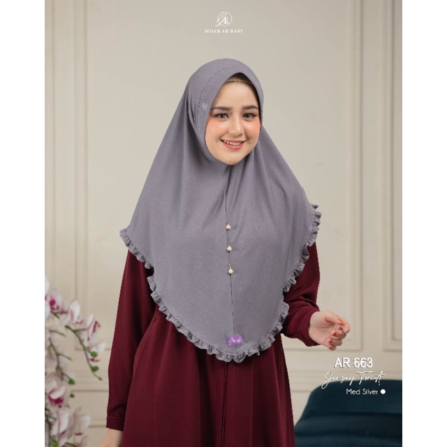 Terbaru ✅ jilbab AR  663 baby doll hijab kerudung bergo instan terbaru terlaris 2022 syar i jumbo ar