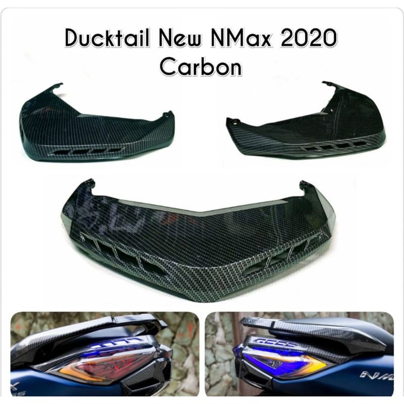 ducktail carbon Yamaha new nmax 2020 cover tutup stoplamp atas nmax new 2020