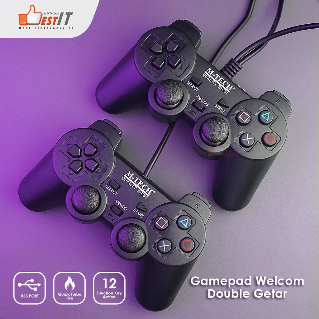 Joystik Gamepad Dual Controller USB PC Joystick - GAMEPAD DUAL