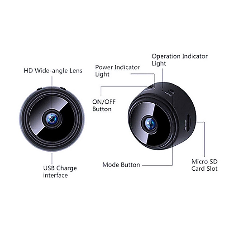 Wireless A9 Mini Camera Wifi Hd 1080P Micro Kamera Kecil Smart Ip Kamera Cctv Spy Camera Kamera pengintai