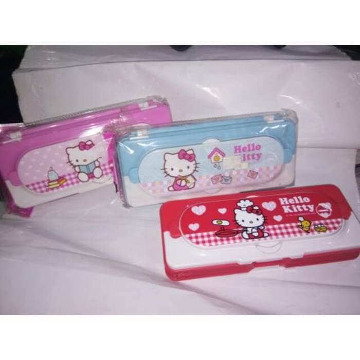 

Kotak pensil set karakter hello kitty / kotak pensil kalkulator / kota - Merah