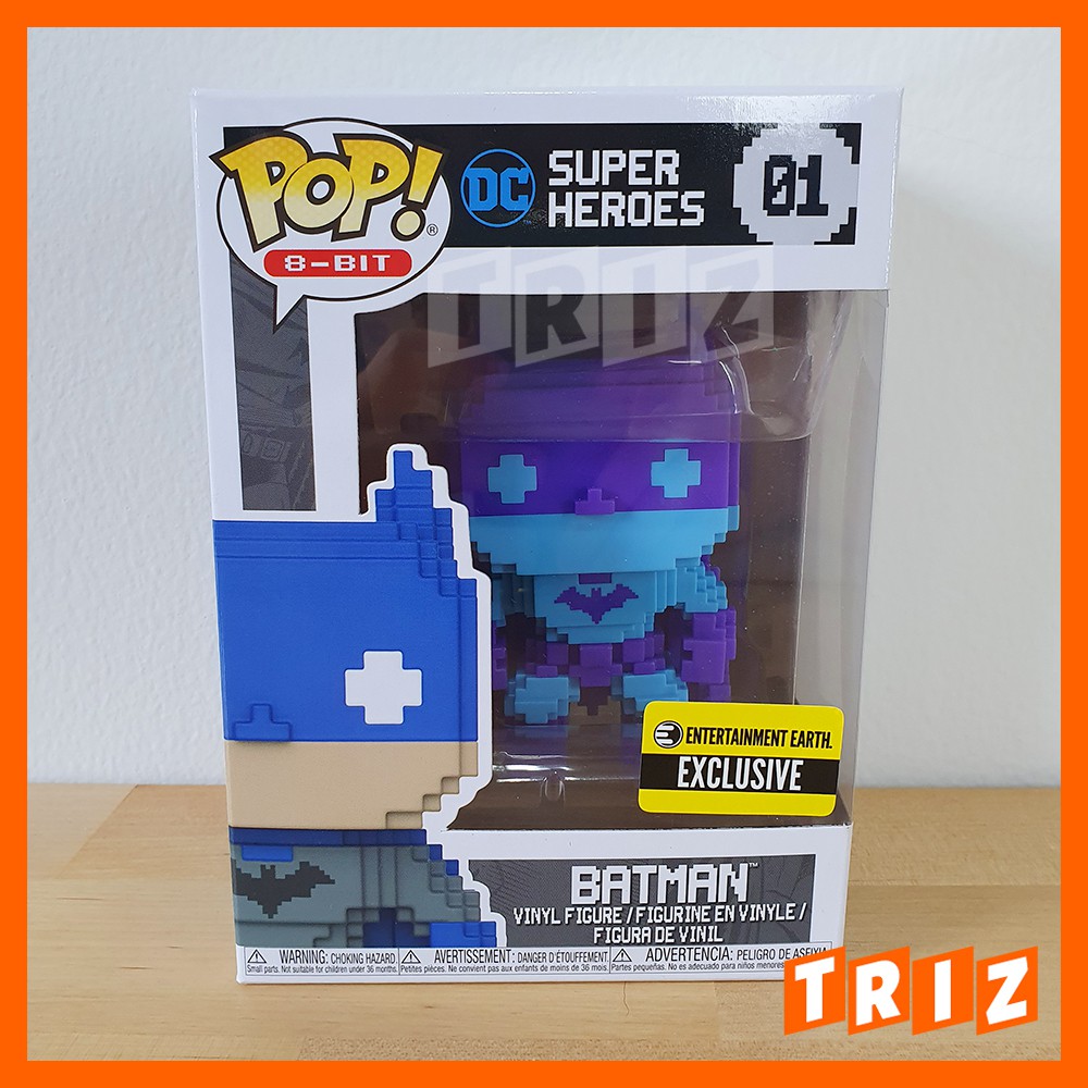 Funko Pop Batman (Purple & Blue) 8-bit Entertainment Earth Exclusive #01 100% Original Asli Import