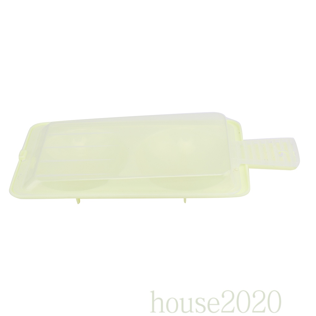 [house2020]Plastic Egg Cooker Microwave Egg Boiler 2 Eggs Poached Egg Cooker Cooking Tools