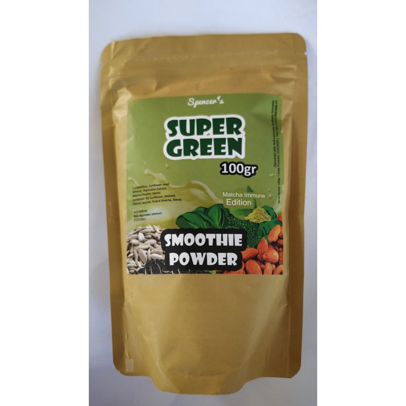 

super green smoothie powder matcha immune edition