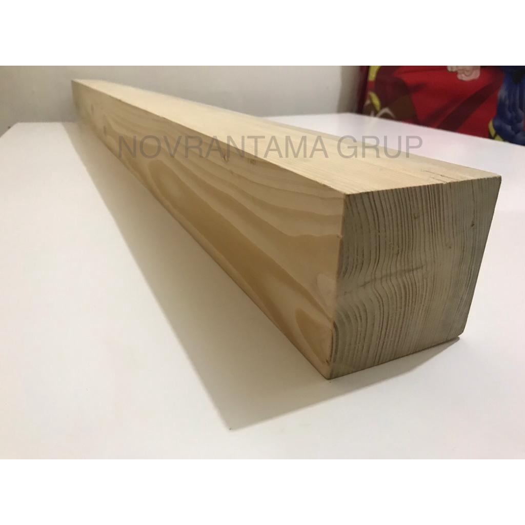 Balok Kayu Jati Belanda 9x9 cm panjang 50 cm . balok pinus jati belanda, balok kayu
