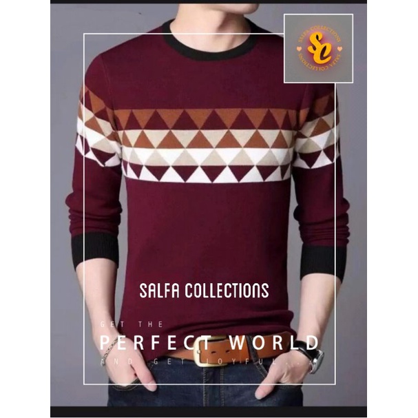 switer rajut cewe/cowo diamond korean style salfa collections