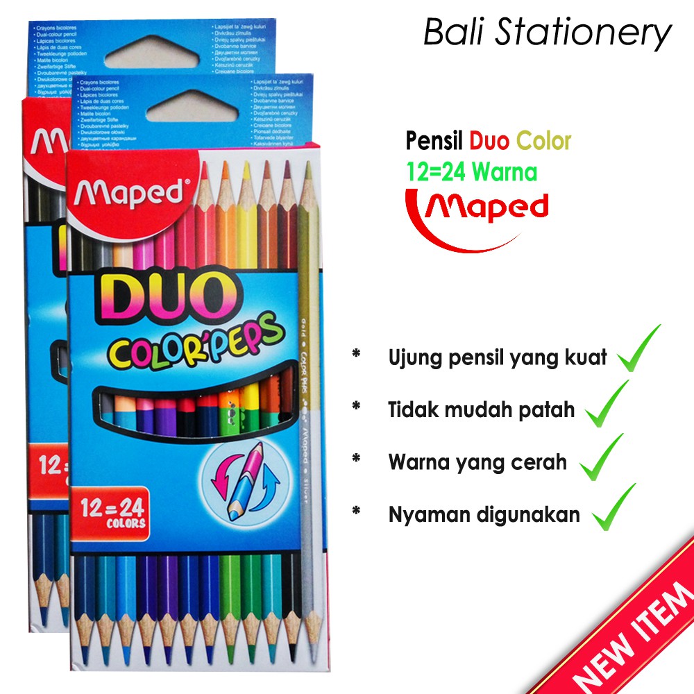

Pensil Warna Maped Duo Color Peps