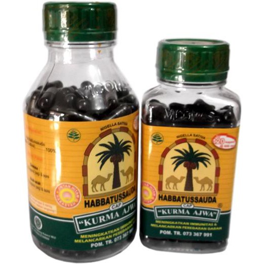 Habbatussauda Cap Kurma Ajwa Meningkatkan Daya Tahan Tubuh 210 Kapsul Habatusauda Indonesia