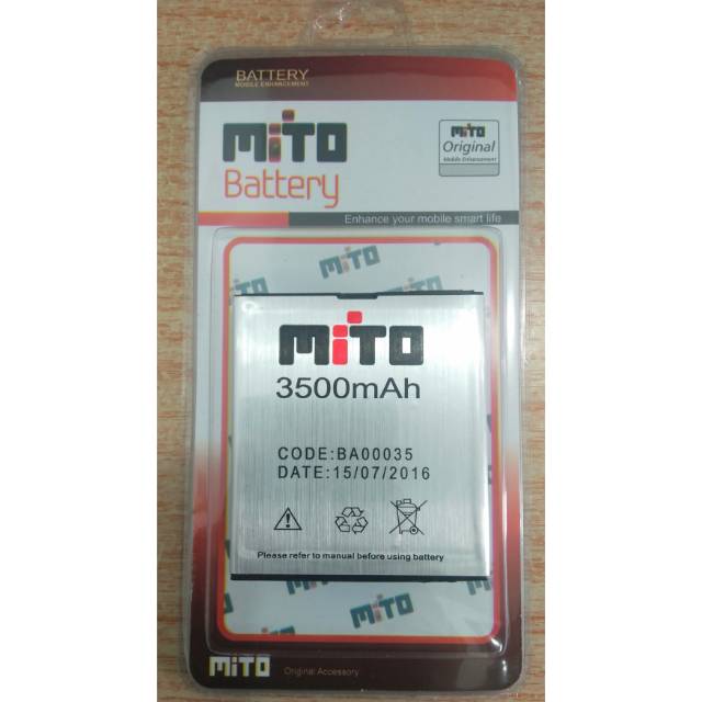 Batre baterai bateri Mito A800 Mito Ba00035 original oem