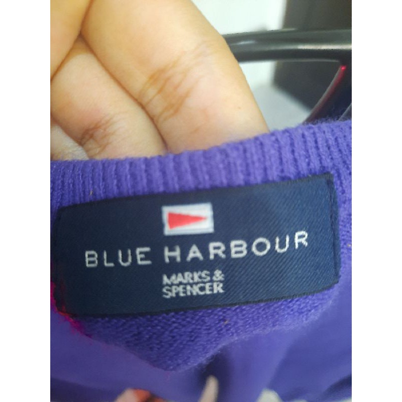 Thrift Branded Sweater Blue Harbour