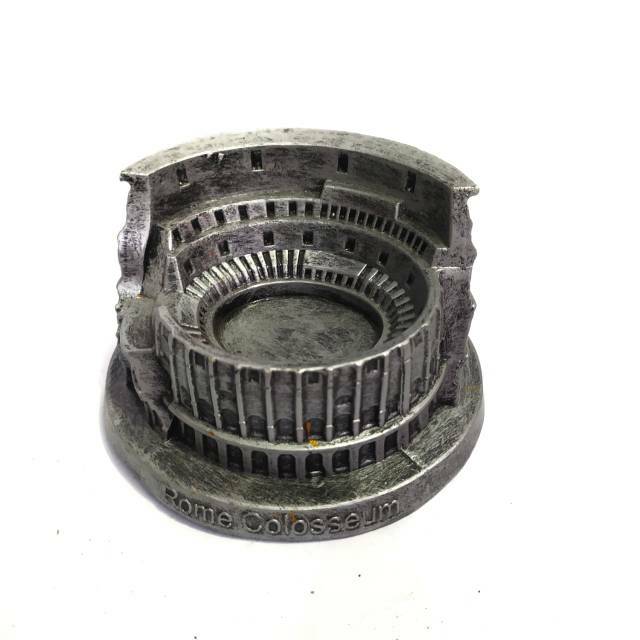 (BISA COD) MINIATUR ROME COLOSSEUM DARI FIBERGLASS UKURAN 12 CM - PAJANGAN DEKORASI RUMAH MURAH