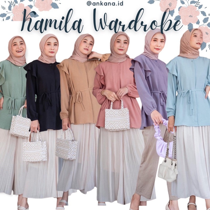 Kamila Wardrobe - Moza Blouse Atasan wanita