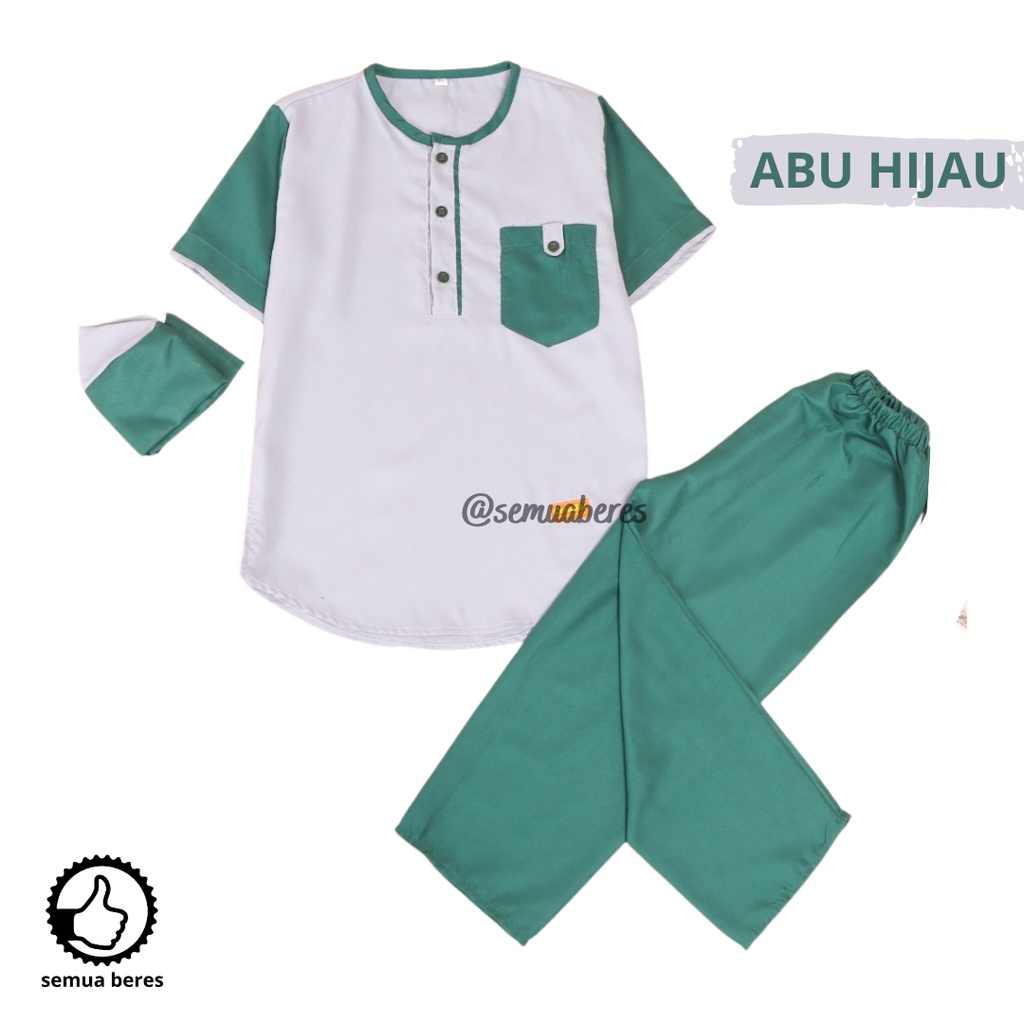 Setelan Baju Koko Anak MIX Celana Panjang Peci Set Sarkoci Kemeja Kurta Sarung Polos Kain Katun Laki Cowok Newborn Baby Bayi TK SD Sekolah Madrasah Pesantren Muslim Islam Warna Remaja Kokoh Umur Usia 0 1 2 3 4 5 6 7 8 9 Tahun 10 11 12 18 24 Bulan Salur