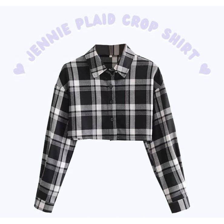 GFS JENNIE PLAID CROP