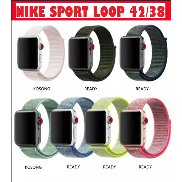 Strap Apple Watch 38mm 38mm nike sport Loop tali jam iwatch