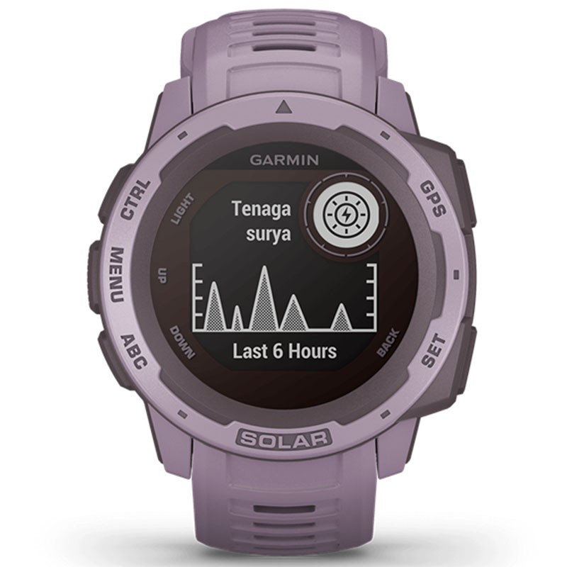 JAM TANGAN GARMIN ORIGINAL INSTINCT SOLAR ORCHID SMART Pria Wanita LA