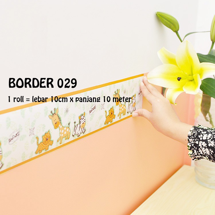 WALLPAPER BORDER 126 127  030 029 010 128 122 081 132 133 WALLSTIKER STIKER BORDER LIS DINDING GD