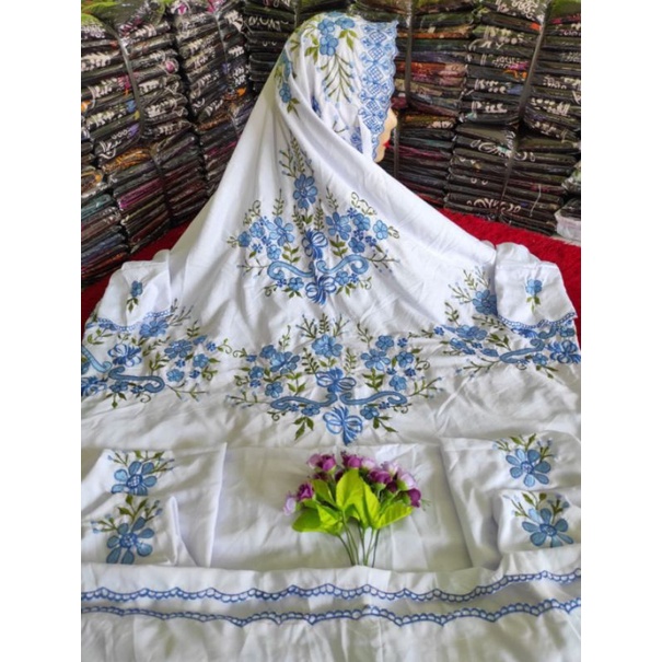 mukena terusan rayon bordir mukena dewara mukena rayon mukena bordir