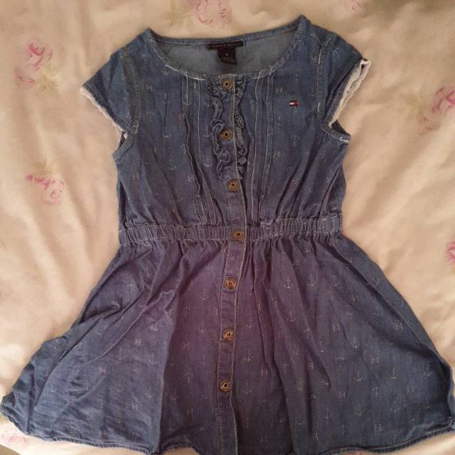 Tommy hilfiger preloved dress anak kids second bekasi size 4 jeans tipis