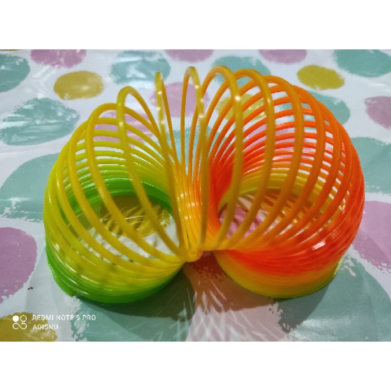 Mainan Anak Rainbow Spring Slinky Multicolor