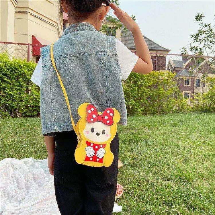 Rowling (Tas-208)Tas Mini Karakter Disney Mickey Anak-Anak Import