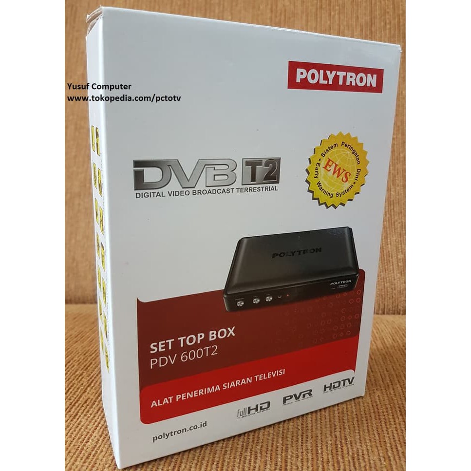 NEW Set Top Box DVB-T2 POLYTRON PDV600T2 - Garansi Resmi 1 Tahun - TERBAIK