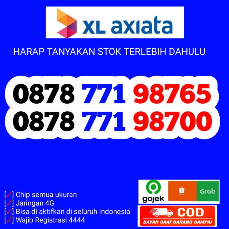 XL Cantik - Nomor Cantik XL - Kartu Perdana Cantik XL - Kartu XL Cantik