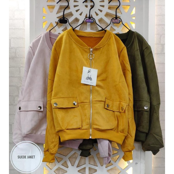 JAKET SUEDE IMPORT ORIGINAL PREMIUM WANITA