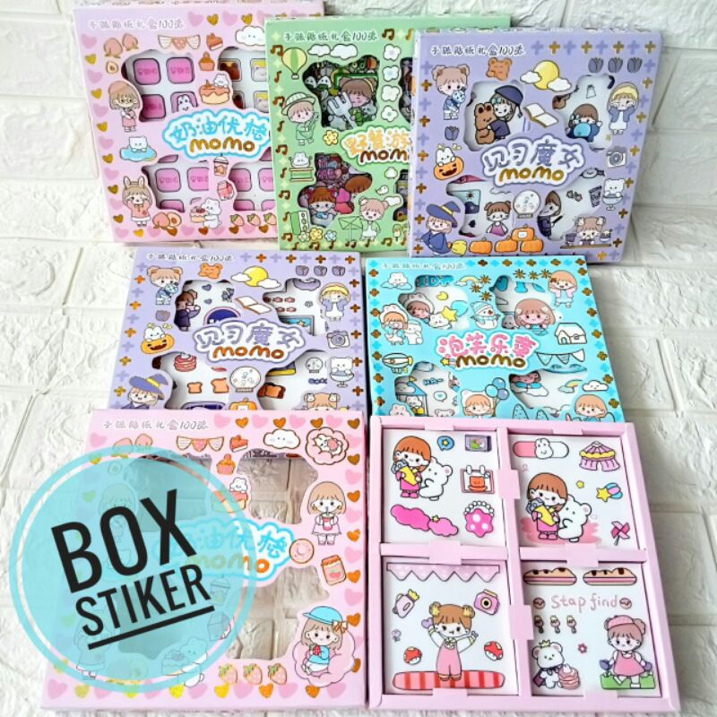 BOX STIKER KOSONG + 10Lembar Stiker Random