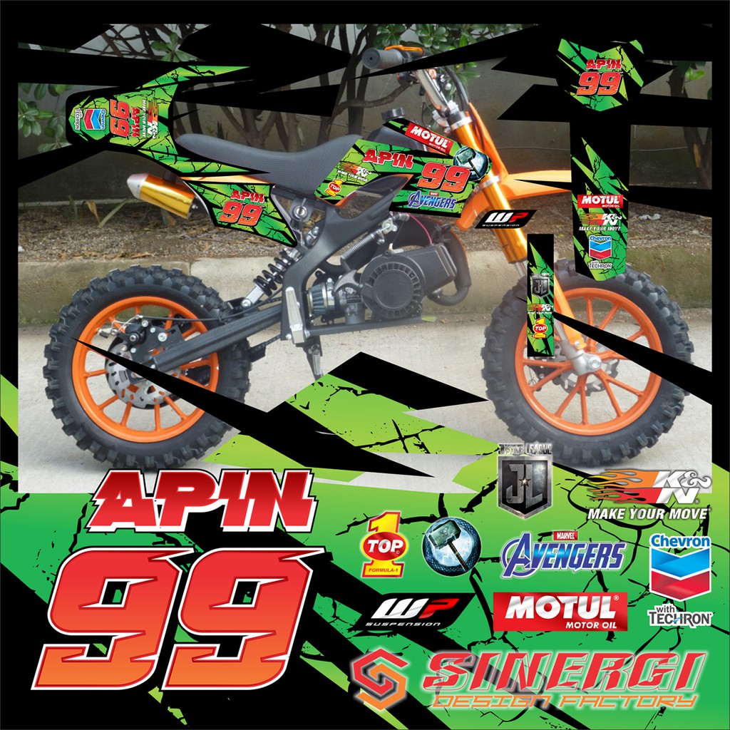 SAYANG ANAK cod bisa edit FULL decal MINI trail 50cc MT2 / MT2A LENKA MC69