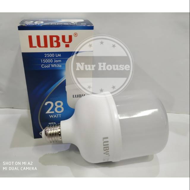 lampu led luby 28 watt led luby capsule 28 watt garansi setahun