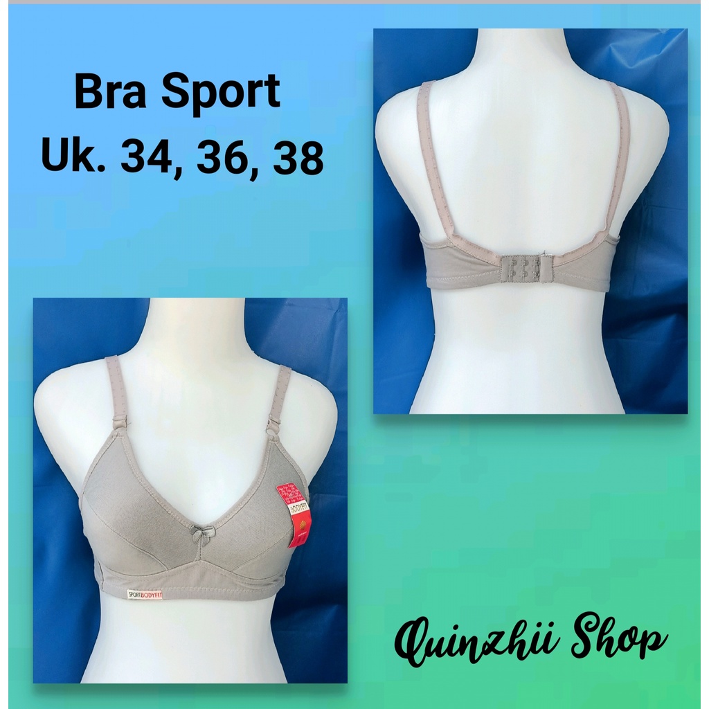 Bra/Bra Full Cup /Bra Sport /Bra Polos Bahan Katun Kaos Bagus Murah Ukuran 34, 36 dan 38