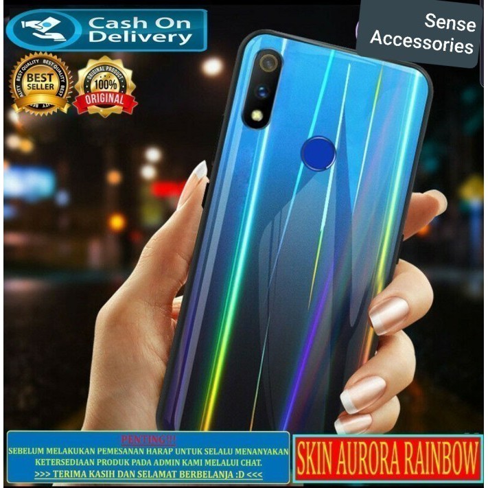 REALME C12 NARZO 20 NARZ0 30A BACK SKIN AURORA CLEAR GARSKIN ANTI GORES BELAKANG TRANSPARAN D2