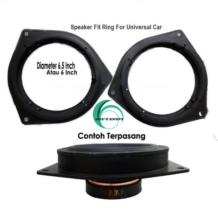Ring Dudukan bracket Plastik Speaker mobil 6 inch 6.5 inch Universal toyota suzuki nissan honda bmw
