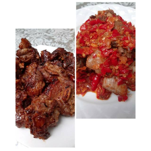 

Ukuran 250 gr Iga Bakar & Iga Balado