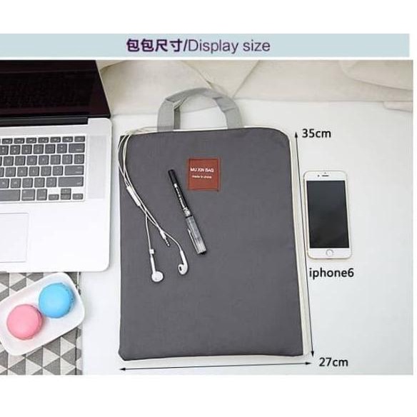 

[XaC㊙] Map kain resleting zipper bag file a4 - tas dokumen souvenir F116 |Ready stok