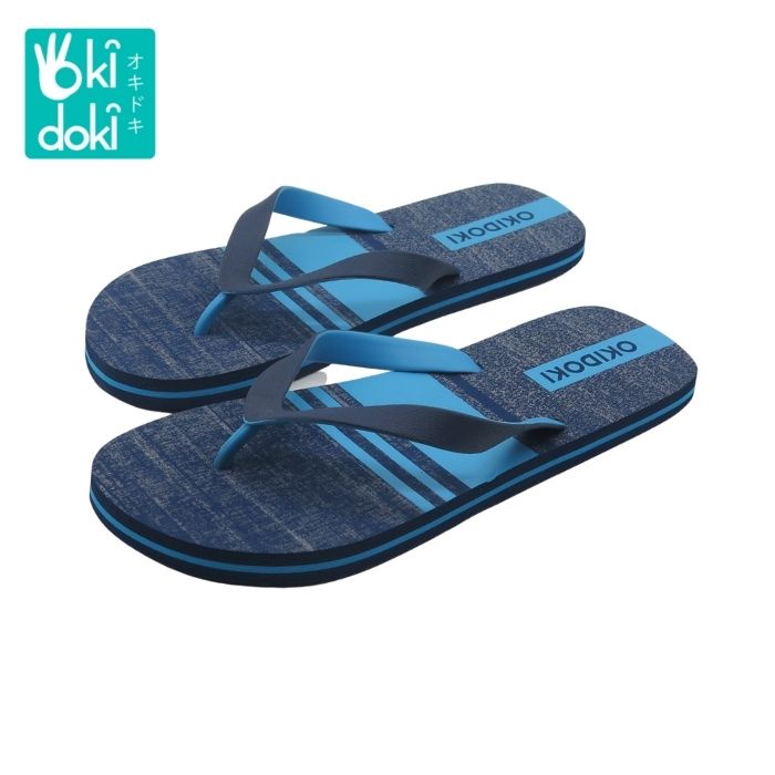 OKIDOKI Men Slippers Stripe 40619H blue - Sandal Pria