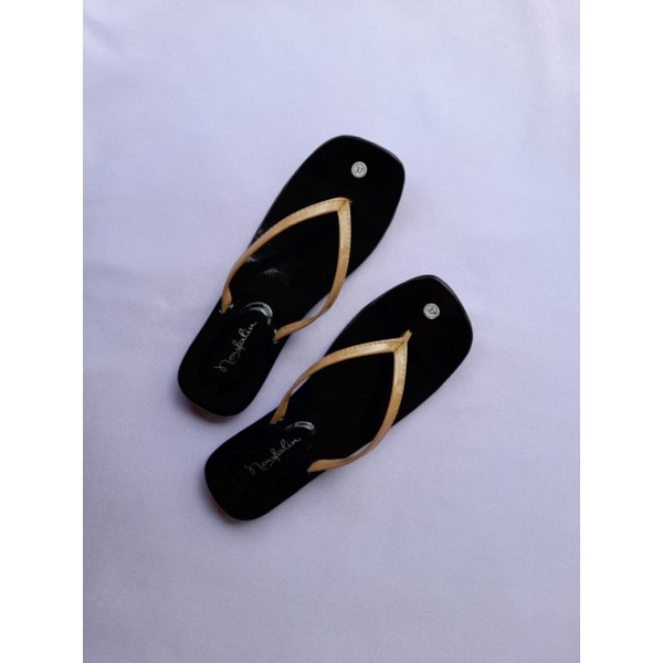 SANDAL TEPLEK tali BK(1) WANITA ELASTIS CASUAL PLATSHOES SIMPLE