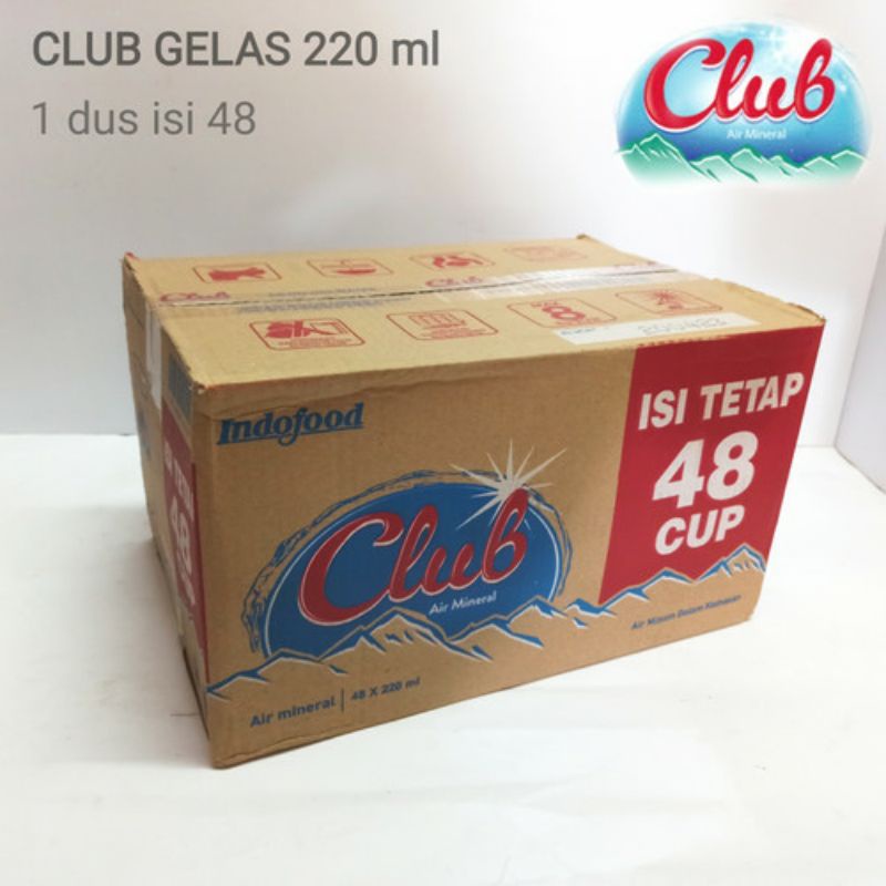 

1 Dus Club Air Mineral GELAS 220mL (Isi 48)