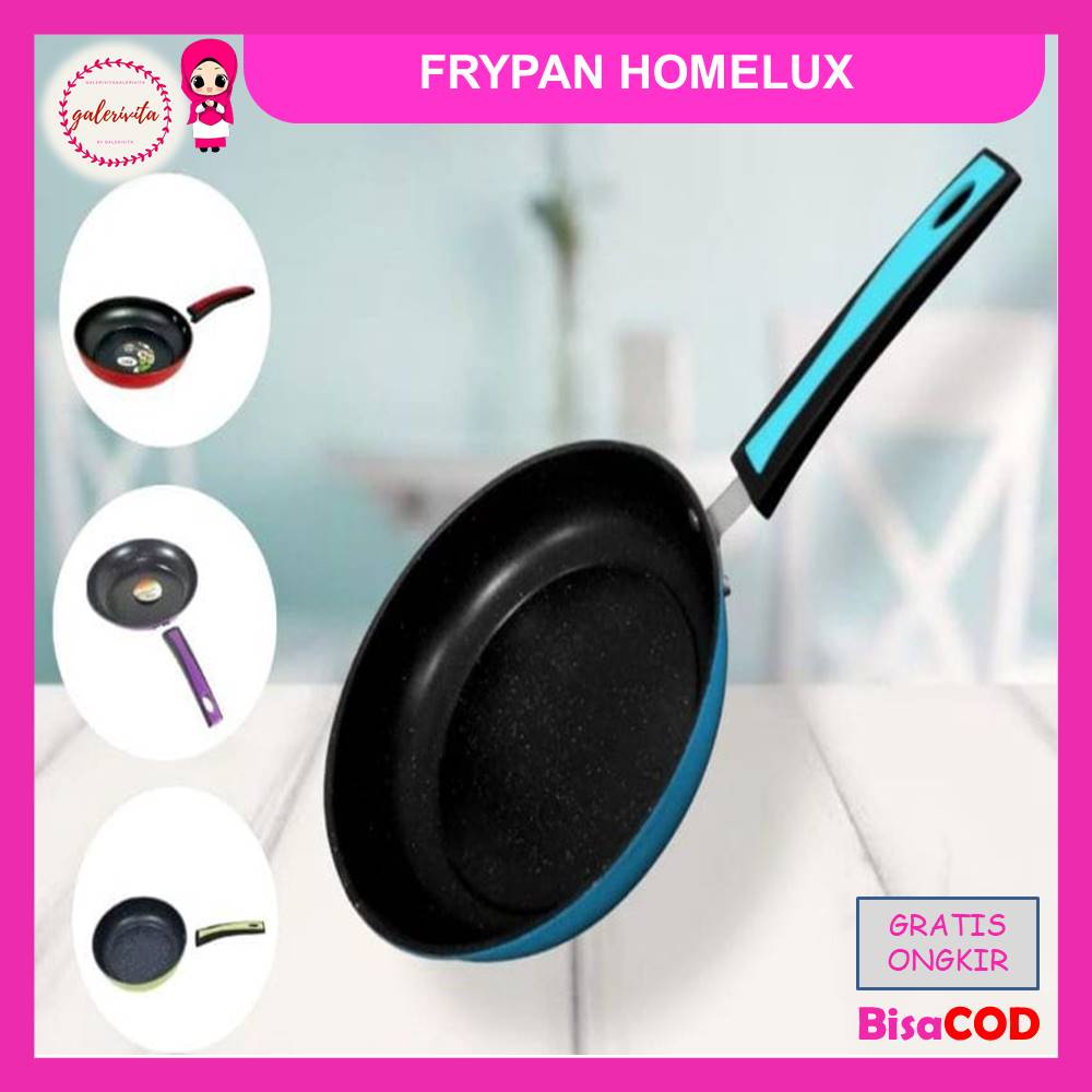 Frypan Homelux / Teflon Anti Lengket Diameter 24 Cm / Wajan Teflon Anti Lengket