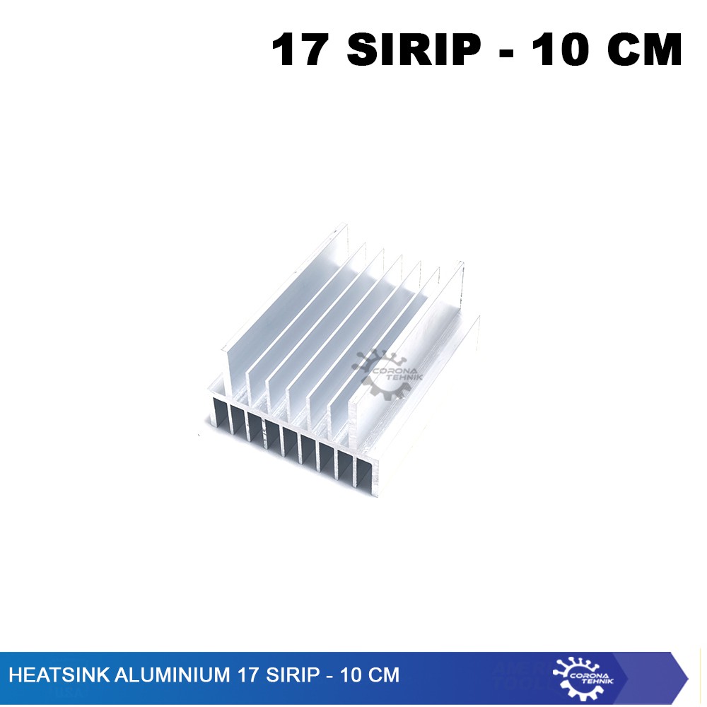 17 Sirip - 10 cm - Heatsink Aluminium