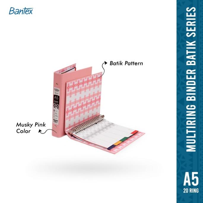 

Bantex A5 Multiring Binder - Batik Series (1 Pcs) #1334