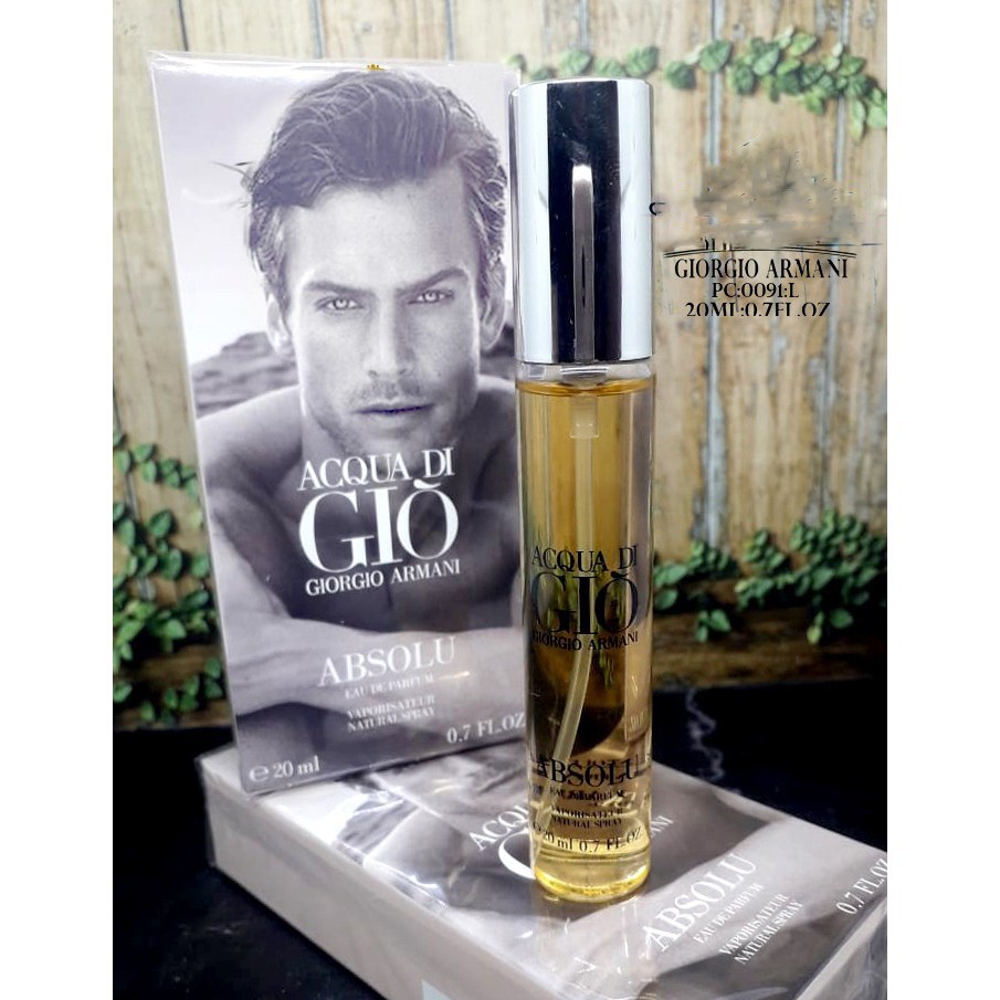 NEW PARFUM AQUA/PARFUM PRIA ,DI GIO ABSOLU EDP WANGI TAHAN LAMA 20ML