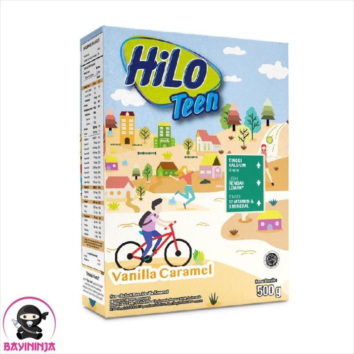 

HILO Teen Vanilla Caramel Susu Box 500 g T-Ninjabayi 01