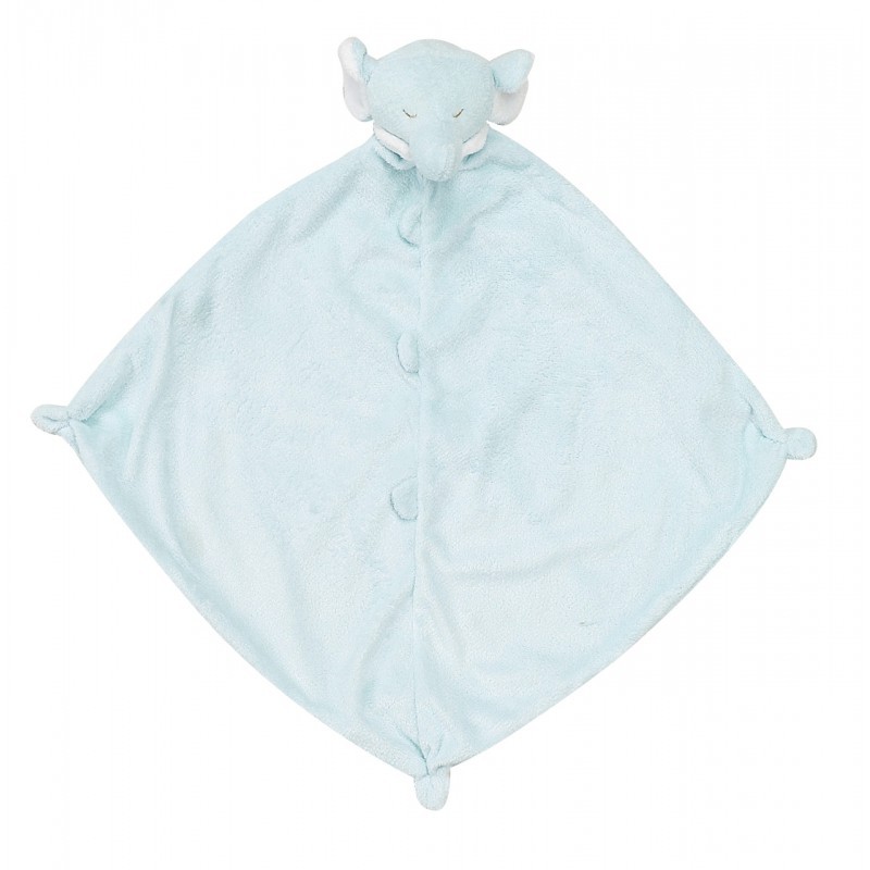 Angel Dear Mini Blankie - Blue Elephant